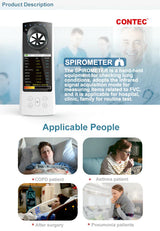 Digital Spirometer Lung Function Breathing Pulmonary Diagnostic - SP80B Spirometers CONTEC   