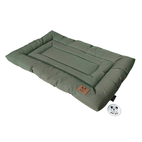 Waterproof Crate Bed Beds & Blankets Pet Wiz Small - 76 x 46cm Olive