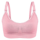 Soft & Comfortable Wireless Nursing Bra with Easy Open Clips Breast Feeding Ana Wiz Small Pink 