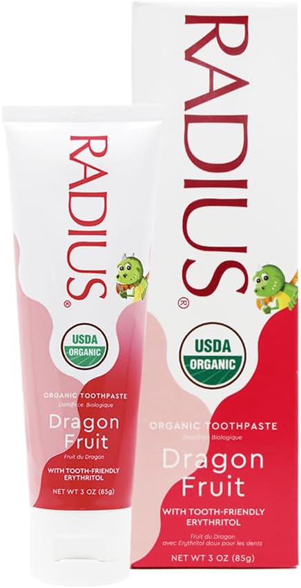 Kids USDA Organic Toothpaste - Dragon Fruit - 6 Months+ Toothpaste RADIUS   