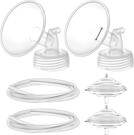 Pump Parts for Spectra - Includes Flange Backflow Protector Tubing Breast Pump Accessories Maymom   