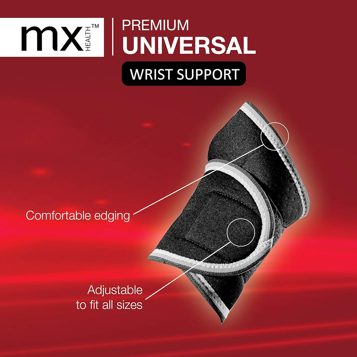Neoprene Wrist Support, Adjustable Size (S,M,L) Wrist Support MX Health   
