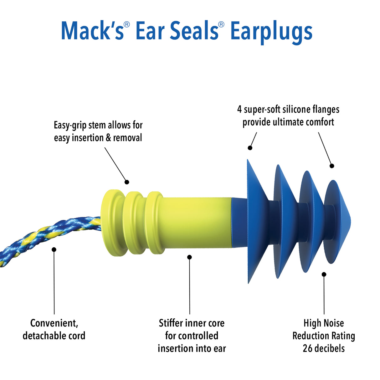 Ear Seals Earplugs Earplugs Mack's   