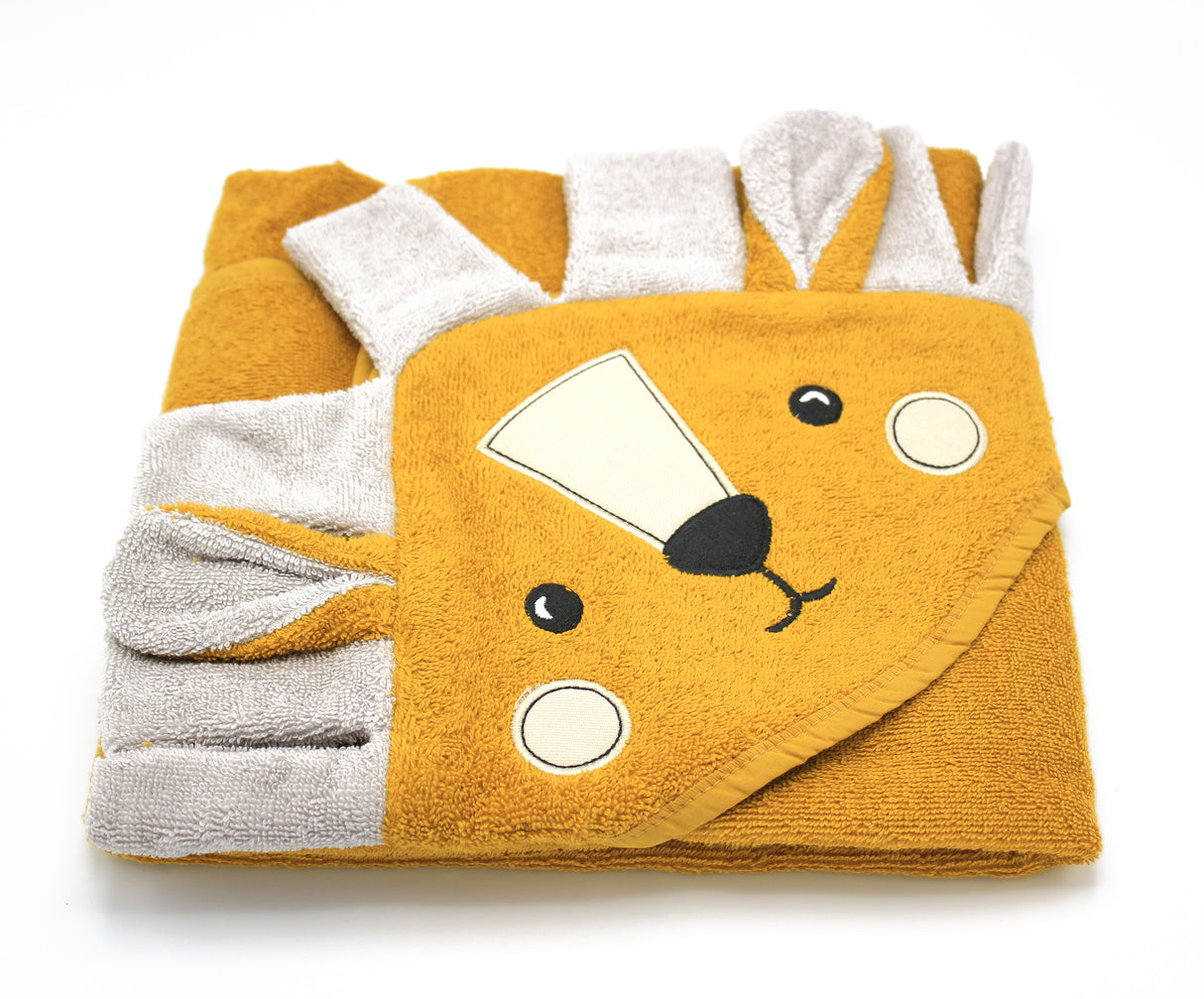 100% Organic Cotton Hooded Baby Bath Towel  Ana Baby   