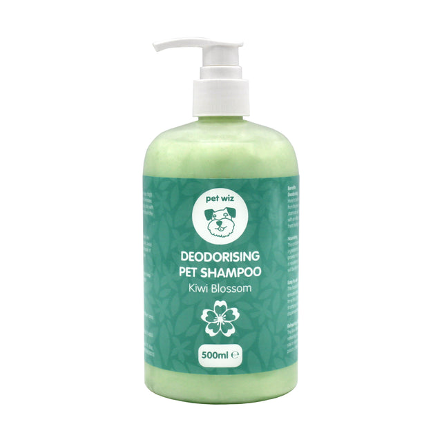 Super Deodorising Pet Shampoo with Kiwi Blossom Pet Wiz