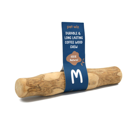 Coffee Wood Dog Chew pet feeding Pet Wiz Medium