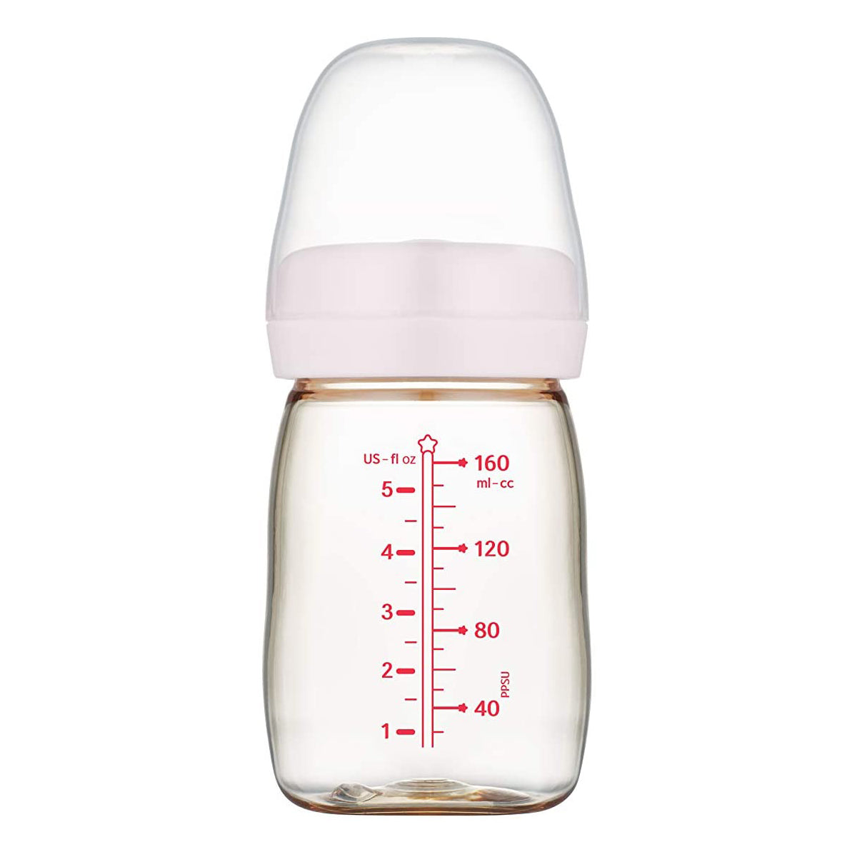 Premium PPSU Wide Neck Baby Bottle - 1 x 160ml Bottle with Slow Flow Teat - Designs May Vary  Spectra   