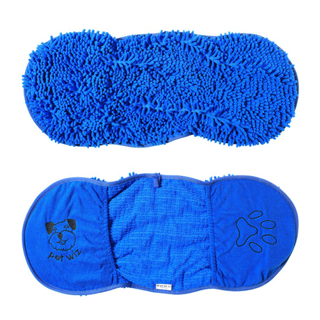 Quick Drying Microfibre Noodle Towel Towels Pet Wiz Blue  