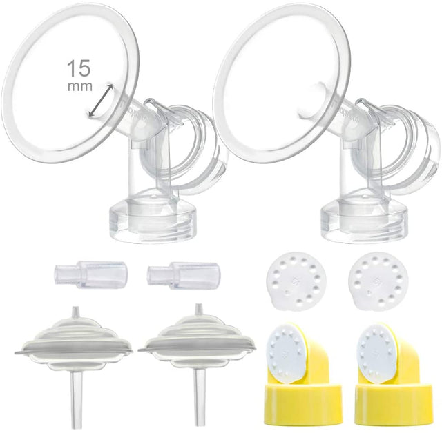 Breast Shield Set and Accessories for Medela Freestyle Breast Pump  Maymom 15mm  
