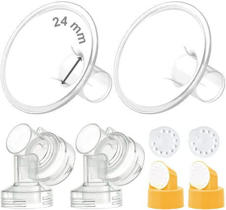 Two-Piece Breastshield; Compatible with Medela Breast Pumps  Maymom 24mm  