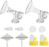 Breast Shield Set and Accessories for Medela Freestyle Breast Pump  Maymom 19mm  