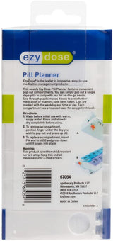 Ezy Dose Travel Weekly (7-Day) AM/PM Pill Planner Pill Splitter ACU-LIFE   