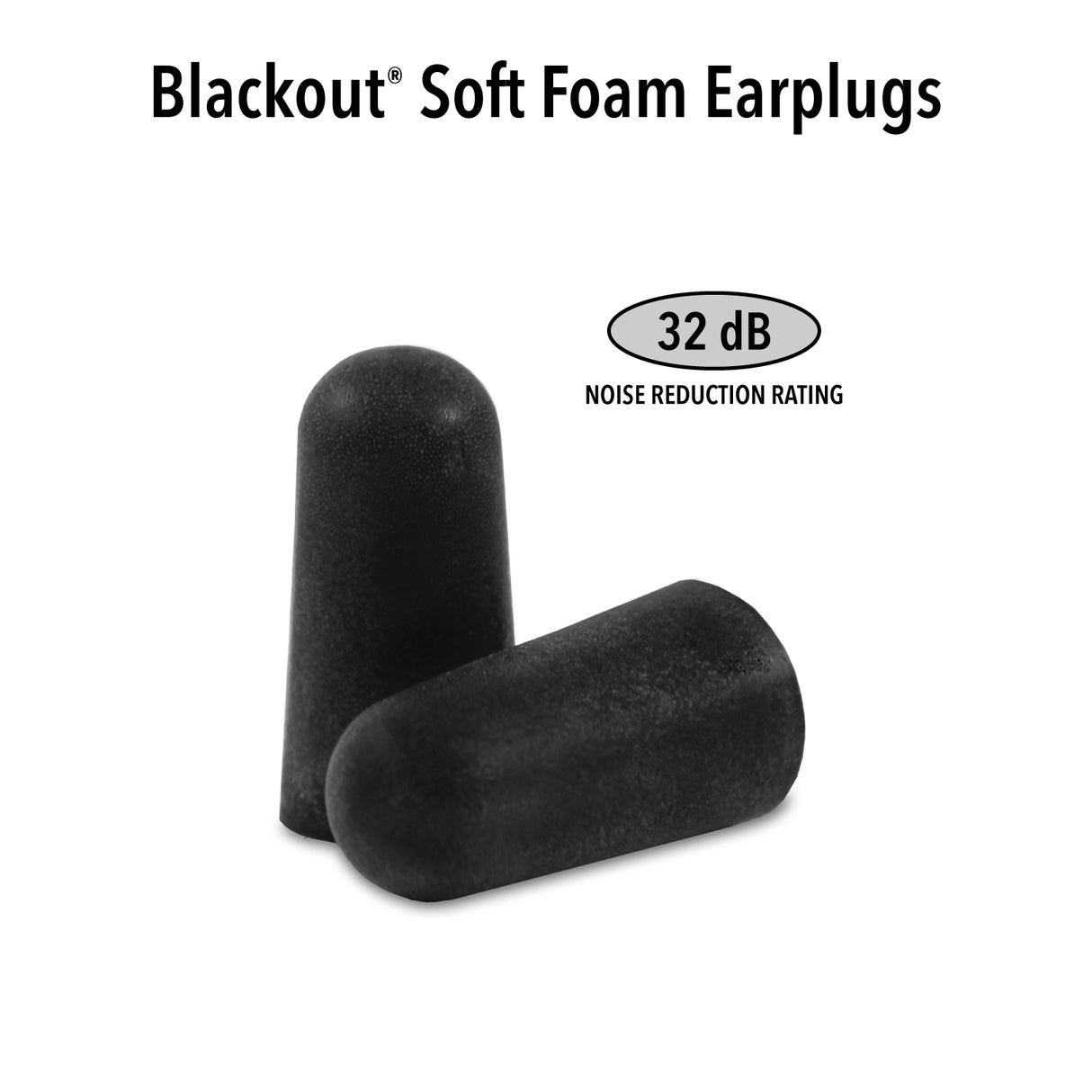 Blackout Soft Foam Ear Plugs Earplugs Mack's   