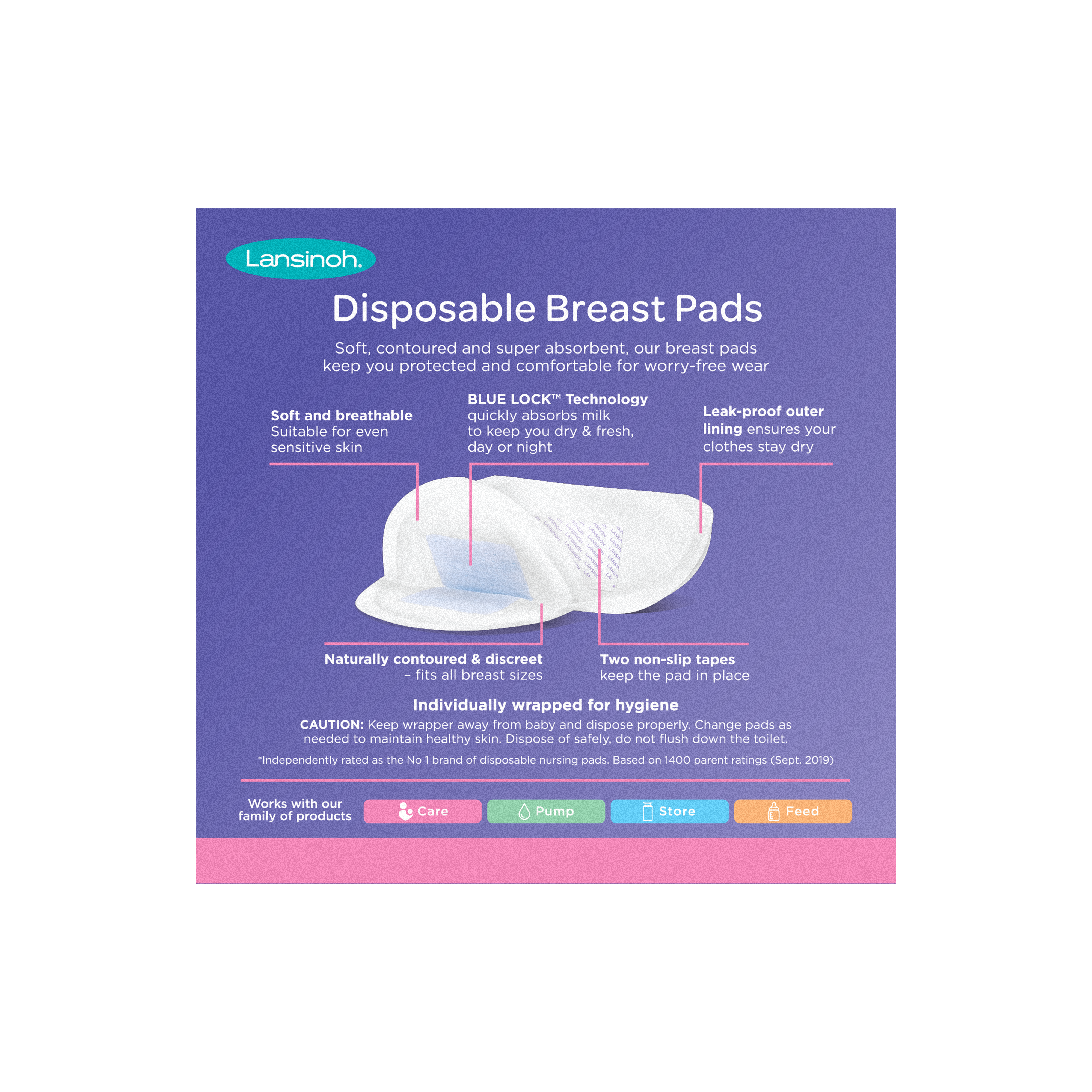 LilyPadz Non Absorbent Breast Pads : : Baby Products
