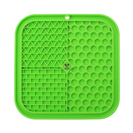 Silicone Licking Mat - Providing Mental Stimulation and  Anxiety Relief Feeding Pet Wiz Green  