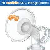 Flange Inserts 19 mm for Medela and Spectra 24 mm Shields/Flanges Breast Pump Accessories Maymom   