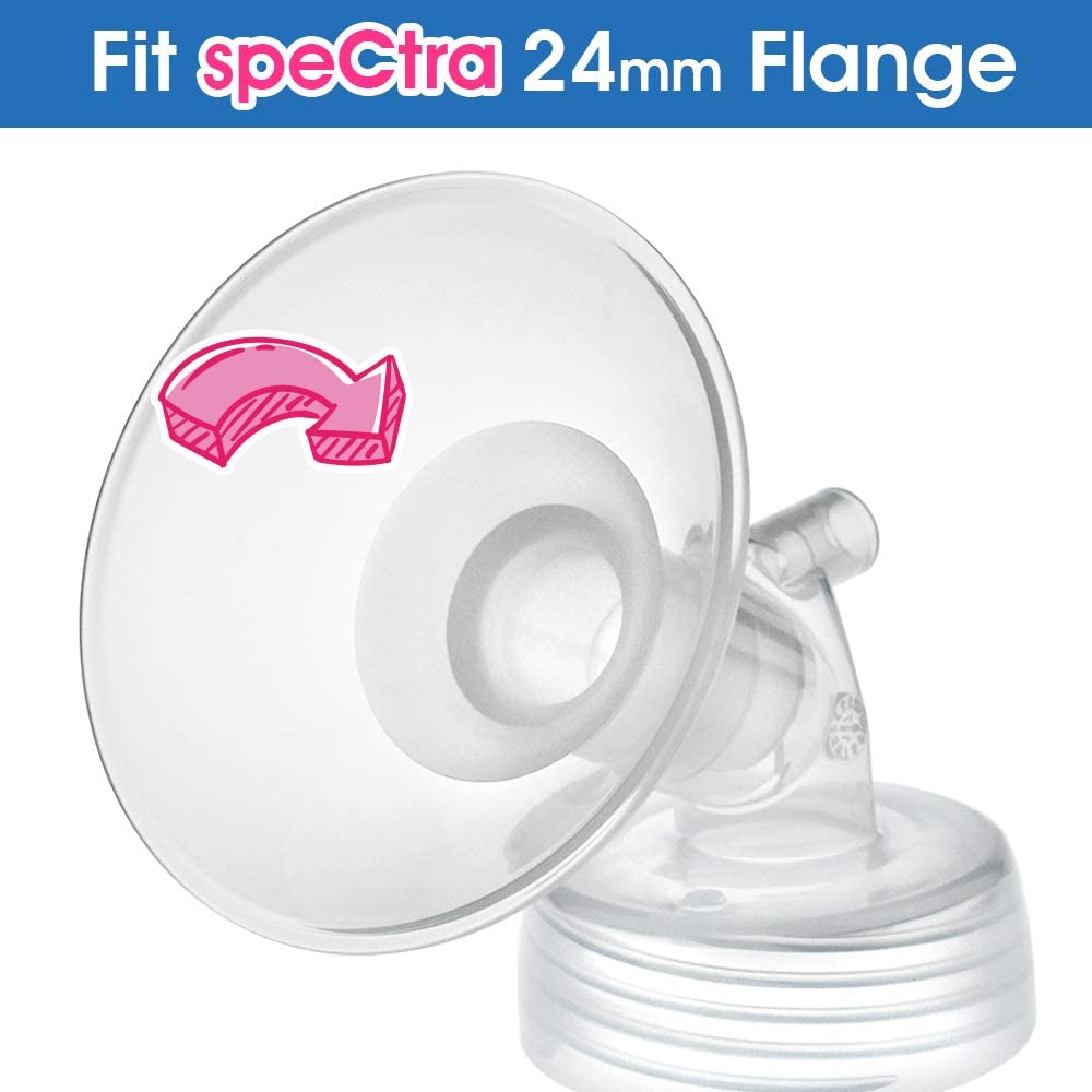 Flange Inserts 19 mm for Medela and Spectra 24 mm Shields/Flanges Breast Pump Accessories Maymom   