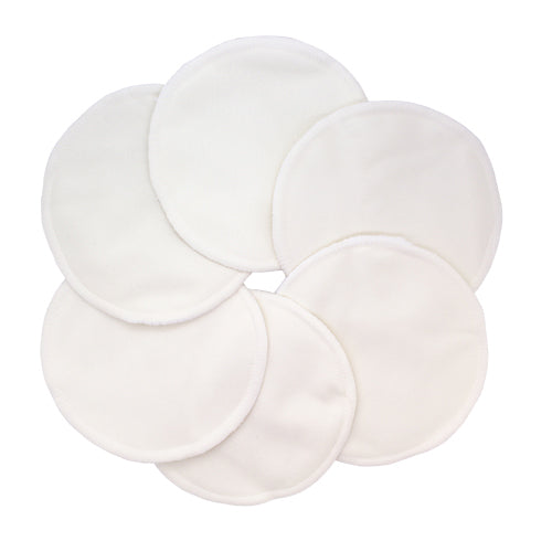 Washable Natural Bamboo Breast Pads Breast Feeding Ana Wiz Natural Pack of 4 