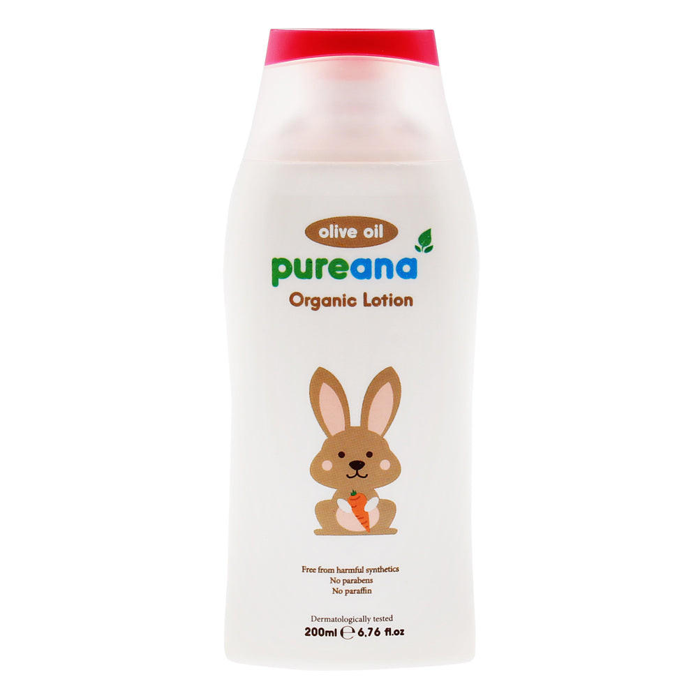 Organic Lotion Olive Oil 200ml Baby Health Pureana   