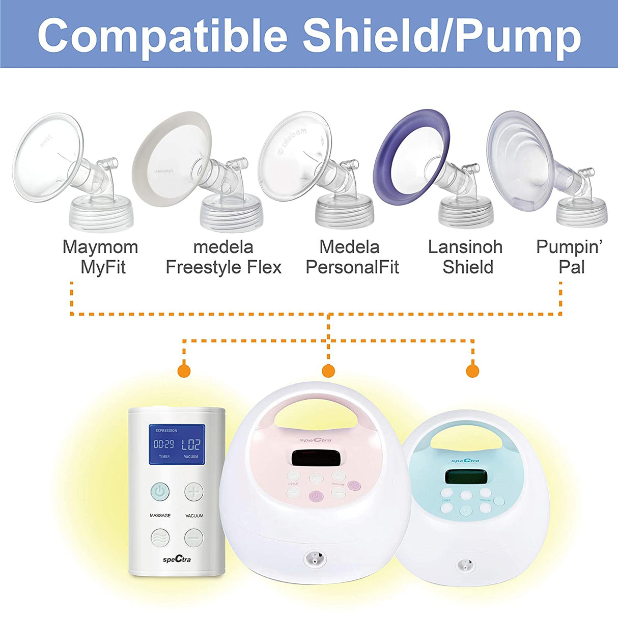 MyFit Base Connector (2pc) Breast Pump Accessories Maymom   